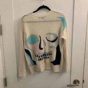 Skull Cashmere  V neck sweater XS